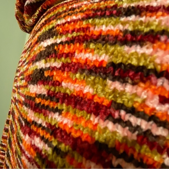 Women’s Poncho Oversized Multicolor Chenille Soft One Size Cozy Hood NEW* NWOT - Picture 5 of 14